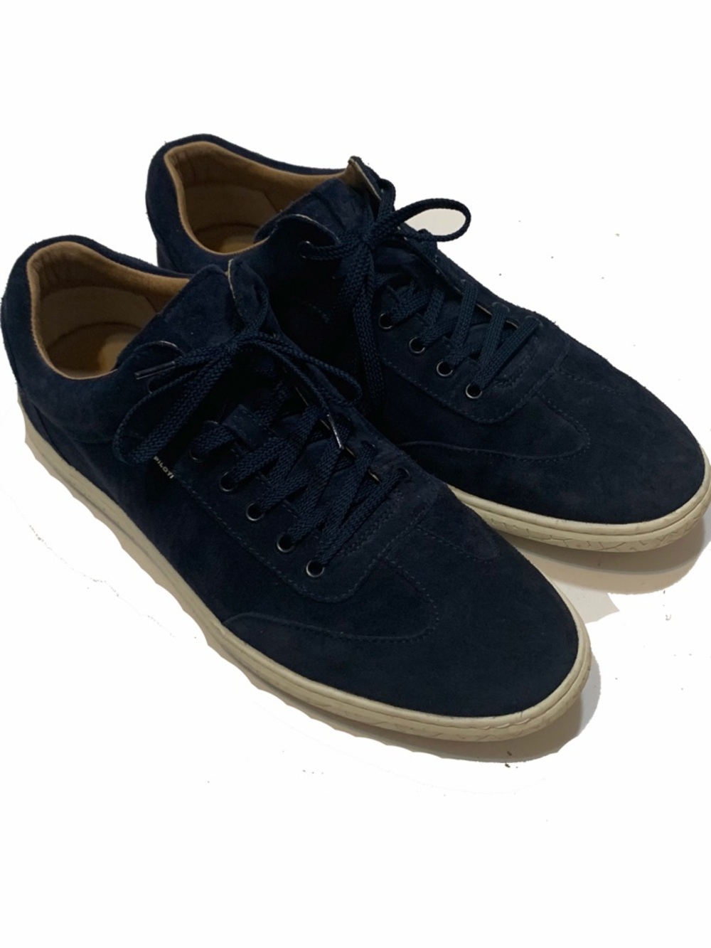Piloti Shift Men's Navy Suede Low-Top Sneakers